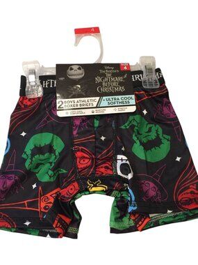Disney The Nightmare Before Christmas Boys Boxer Briefs Size 4